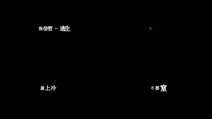 张信哲-逃生歌词