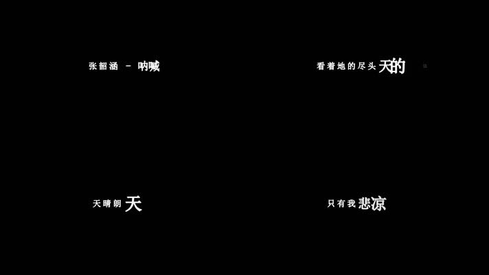 张韶涵-呐喊歌词