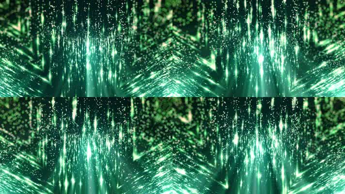 64 - 绿色矩阵彗星雨运动背景屏保