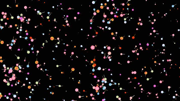 棒棒糖飞过屏幕带通道