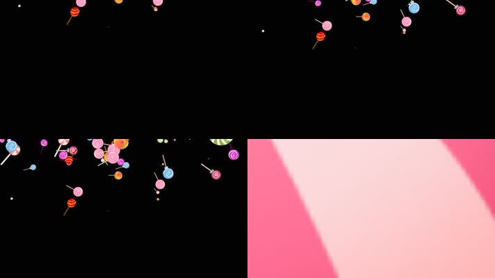 棒棒糖跌落转场视频