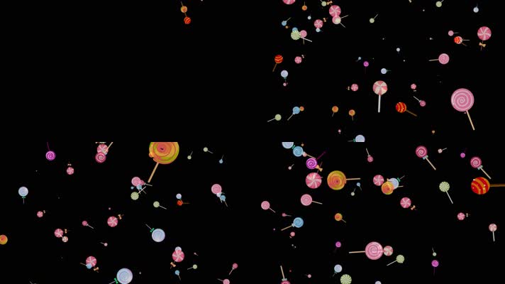 棒棒糖飘落视频带通道