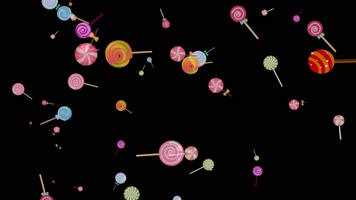 棒棒糖飘落视频带通道