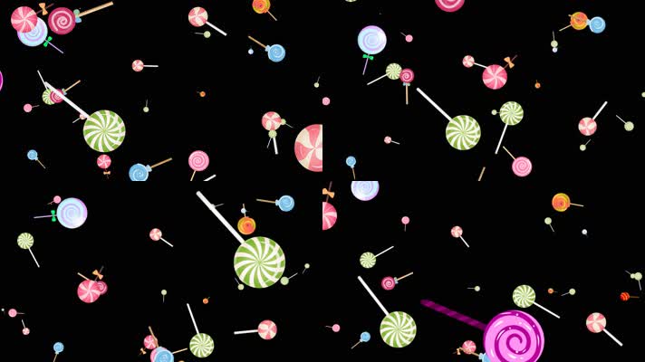 棒棒糖舞动装饰素材