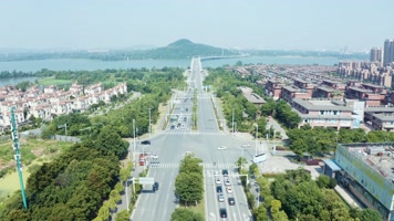 航拍交通 城市交通 航拍城市 城市绿化 