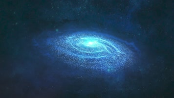 大气宇宙星空粒子隧道穿梭科技片头