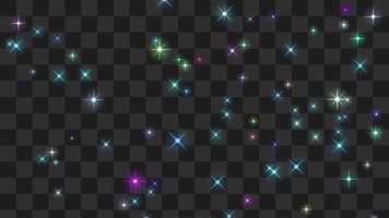 彩色星光闪烁-alpha通道
