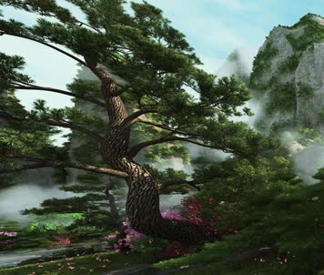 仙境瀑布场景05