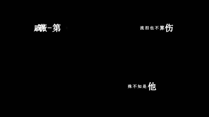 戚薇-第三人称歌词dxv编码字幕