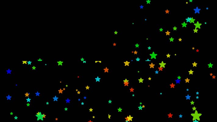 彩色小星星视频素材