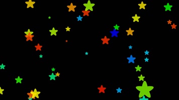 彩色小星星视频素材