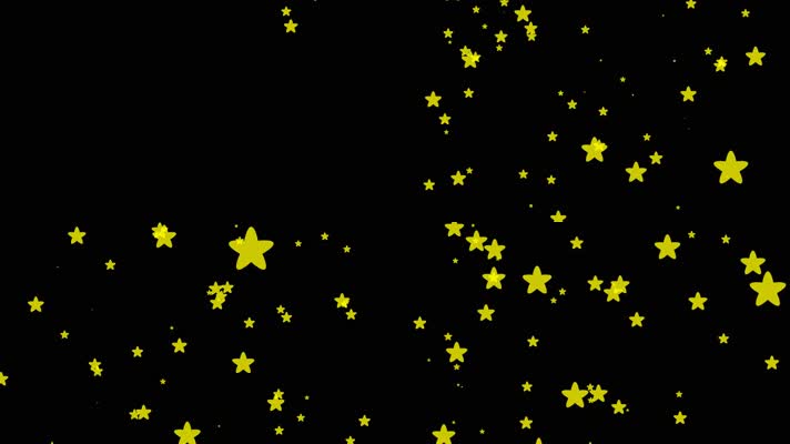 小星星飘落视频带通道