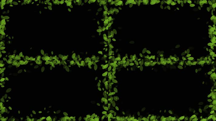 绿叶边框循环带通道