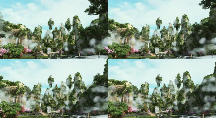 仙境瀑布场景02