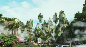 仙境瀑布场景02