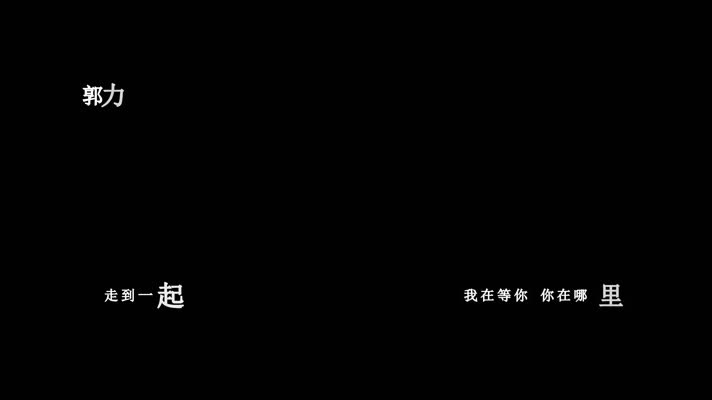 郭力-我在等你你在哪里歌词