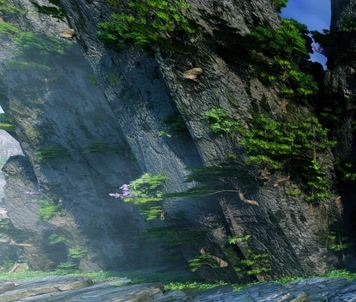 仙境瀑布场景06