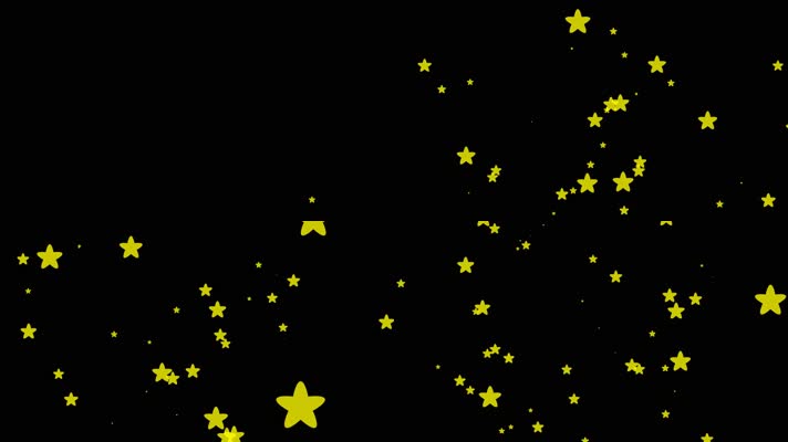 小星星上升动画带通道