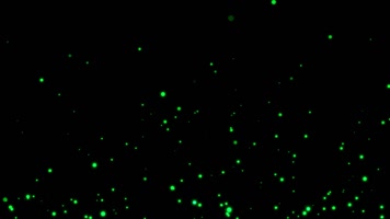 绿色萤火虫夜空中飞翔带通道