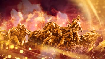 战火 抗战 烈士浮雕 红歌 红军 英雄 红歌背