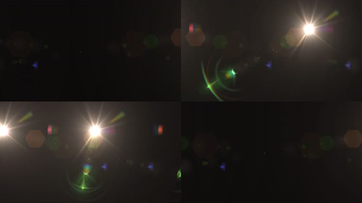 镜头光晕闪光灯