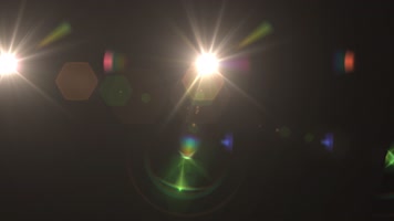 镜头光晕闪光灯