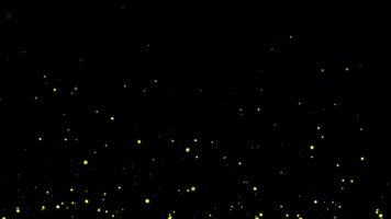 金色萤火虫粒子光点带通道