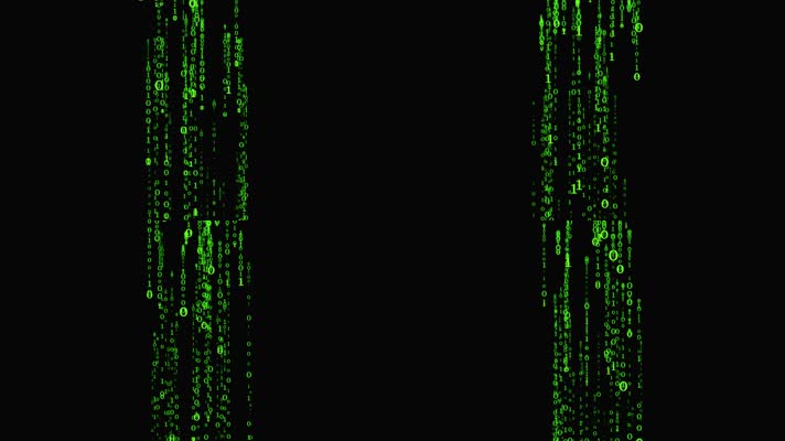 计算机二进制代码数据流视频素材