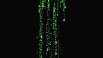 计算机二进制代码数据流视频素材