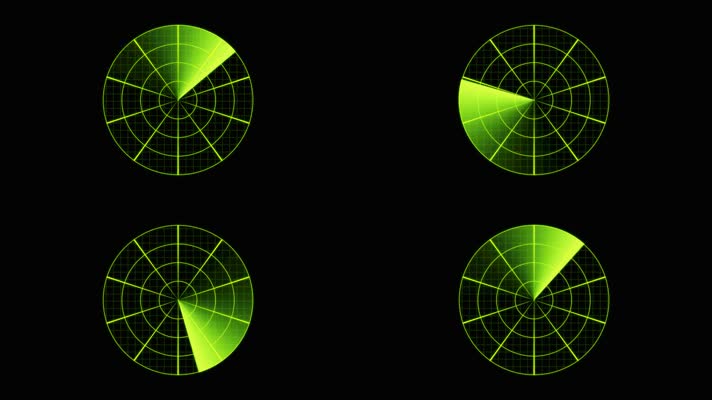 光波雷达扫描特效素材