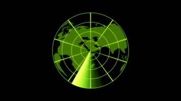 军事雷达扫描视频素材