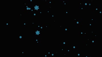 圣诞雪花飘落视频