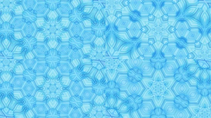 蓝色花纹万花筒背景