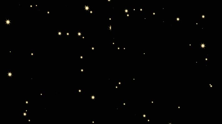 星光闪闪装饰视频透明通道