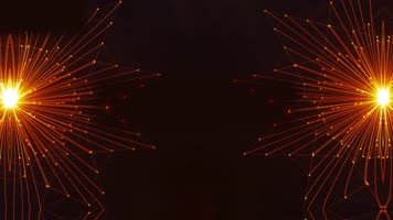 金色粒子线条背景