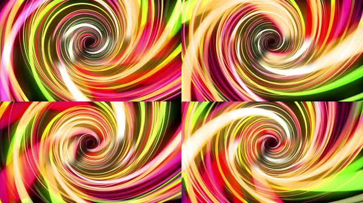 抽象五彩螺旋线背景
