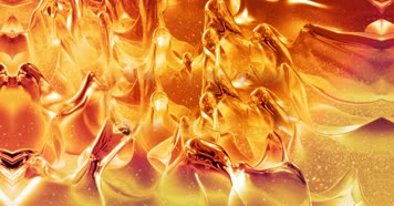 金色液体波纹波动背景