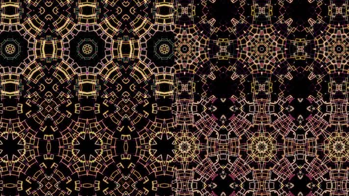 梦幻pop万花筒艺术庆典舞台背景视频