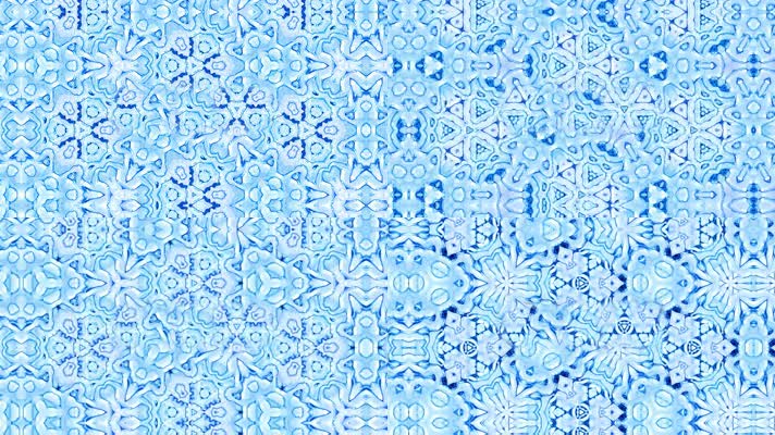 蓝色纹理万花筒舞台背景