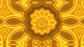 金色花纹变幻舞台背景