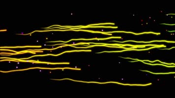 粒子线条游过屏幕