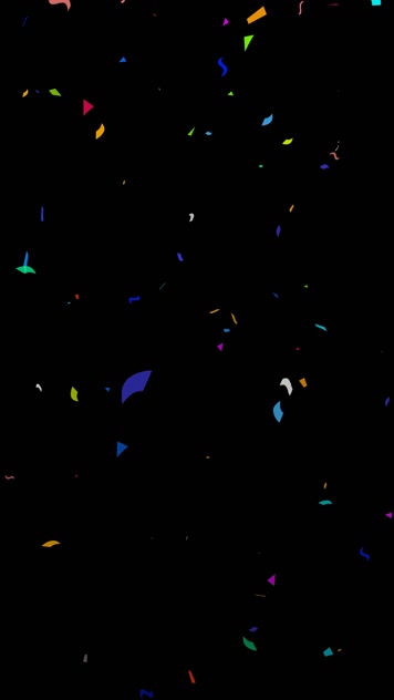 抖音快手小红书庆典彩纸飘落小视频