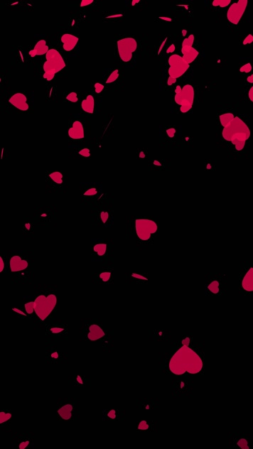 抖音快手小红书红心飘落小视频