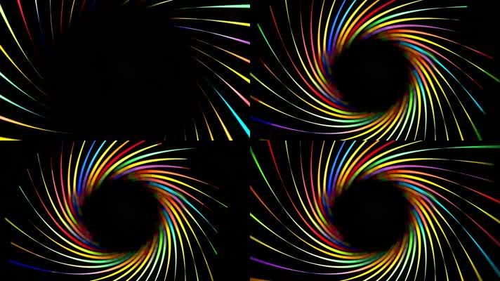 五彩螺旋线背景
