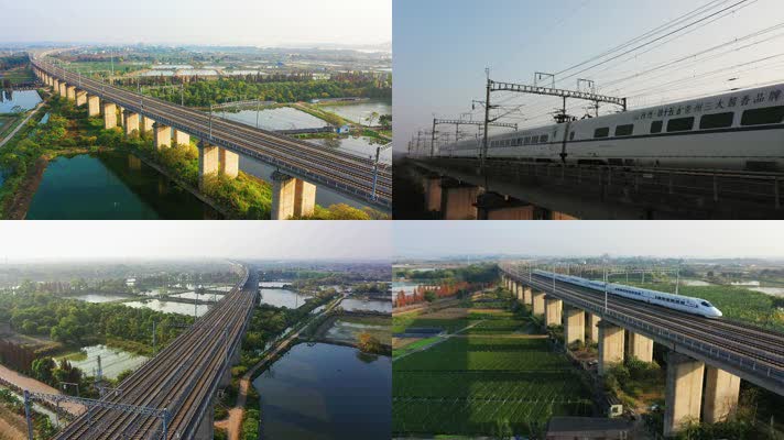 唯美高铁动车和谐号复兴号(23组镜）