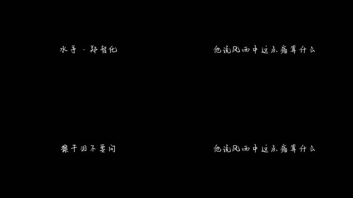 水手 - 郑智化（1080P）