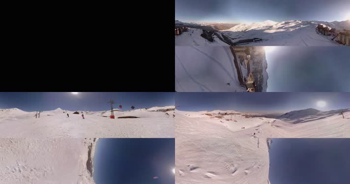 N0110-4K冬日滑雪全景视频