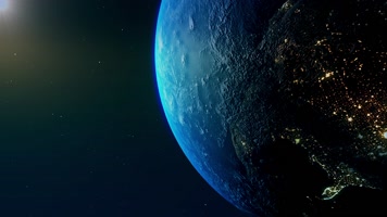 宇宙太空地球自转