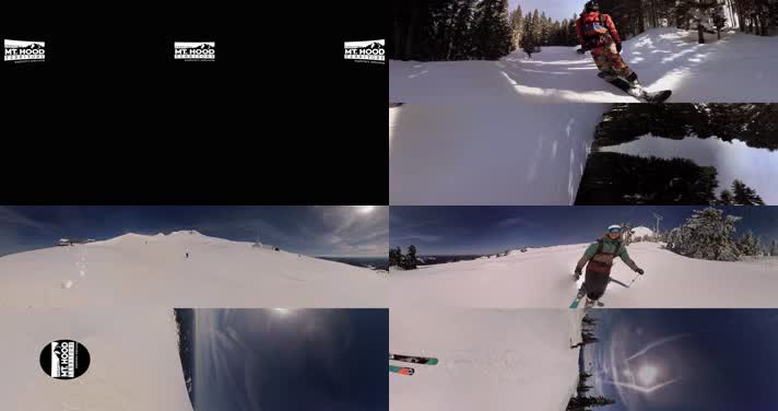 N0111-4K冬天滑雪全景视频