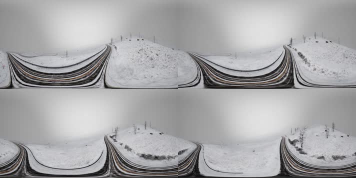 N0112-4K冬天雪景全景视频
